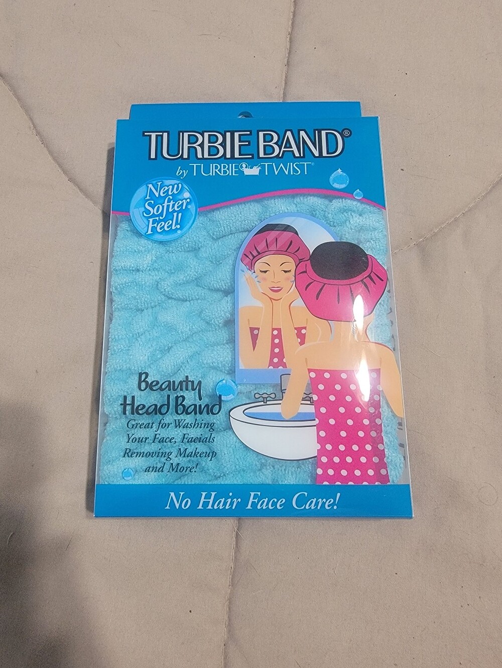 Turbie Twist Turquoise Blue Turbie Band - New